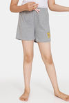 Rosaline Girls Knit Poly Shorts (Pack of 2) - Grey Black — thumbnail 7
